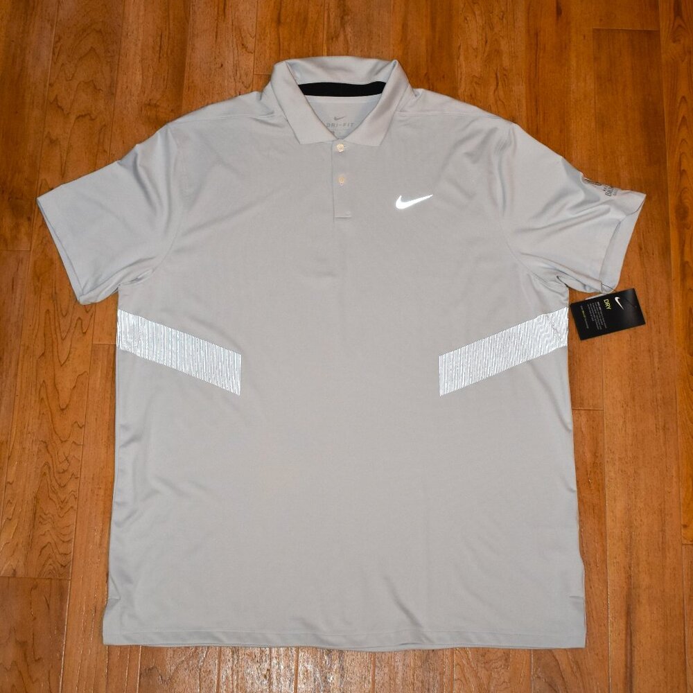 NWT Nike Dri Fit Gray Arizona Biltmore Golf Club Polo Shirt Sz XL‎